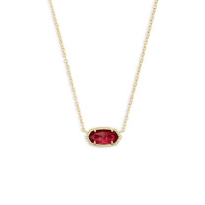 Collier ovale classique en rubis | Or
