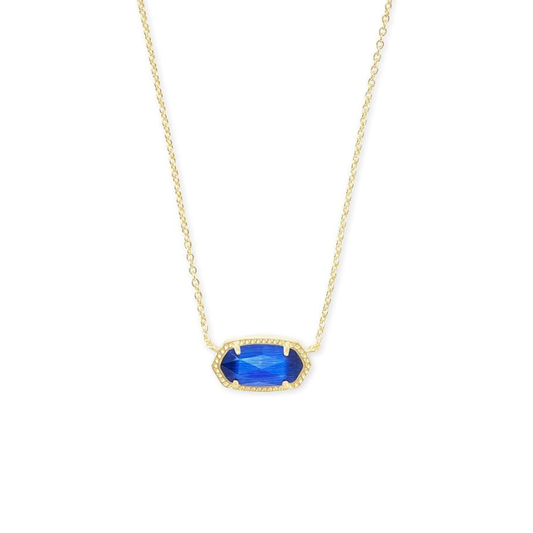 Collier ovale saphir classique | Or