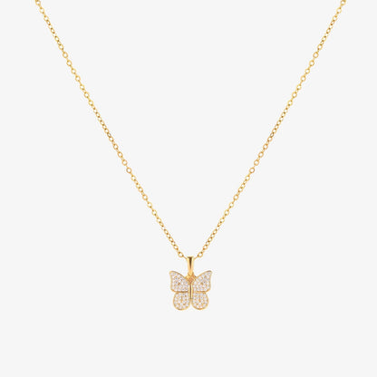 Collier papillon rayonnant | Or