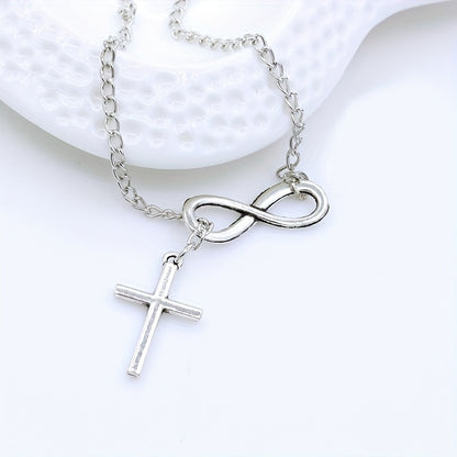 Collier pendentif croix éternelle | Or
