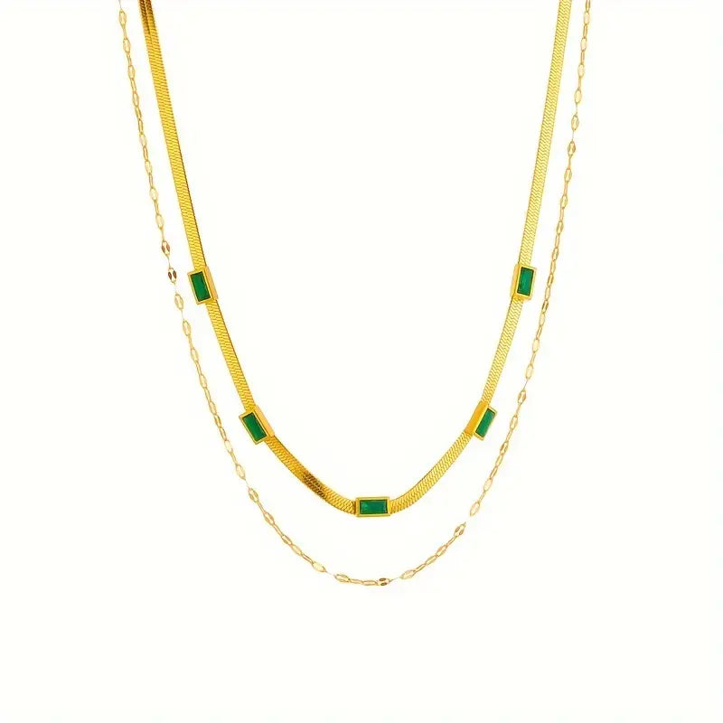 Collier rétro à double Couche Sorella | Or