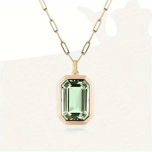 Collier Sofia avec pierre d'émeraude | Or