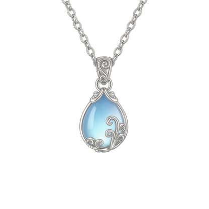 Collier Soraia avec pierre de lune | Or