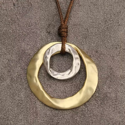 Collier avec pendentif géométrique Irrégulier | Or
