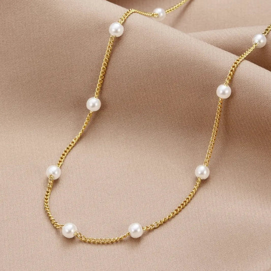 Collier avec perle naturelle | Or