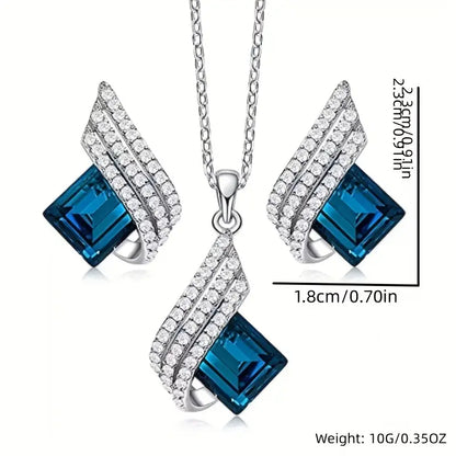 Ensemble de bijoux Brienne Solazure | Or blanc