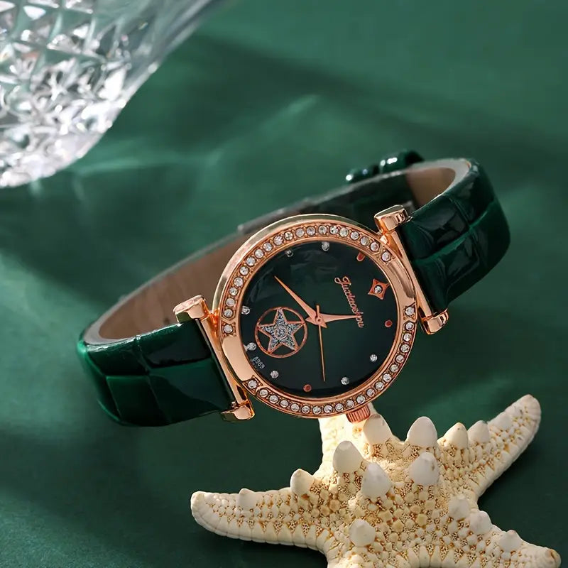 Ensemble de bijoux Verdantra Timecourt | Or