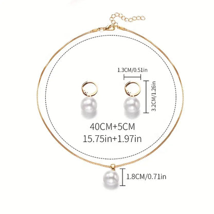 Ensemble de bijoux en perles | Or