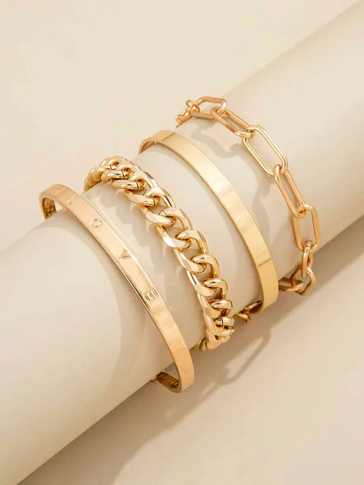 Ensemble de bracelets Élan Mercier | Or blanc