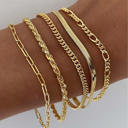 Ensemble de bracelets Ellis Renier | Or blanc