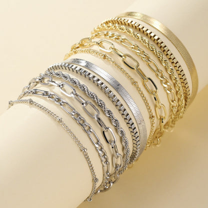 Ensemble de bracelets Ellis Renier | Or blanc