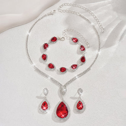 Ensemble de bijoux Thalia | Or blanc