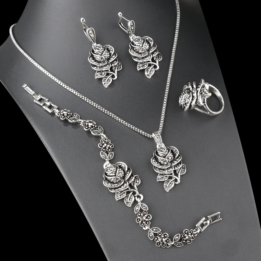 Ensemble élégant à brillants | Or blanc