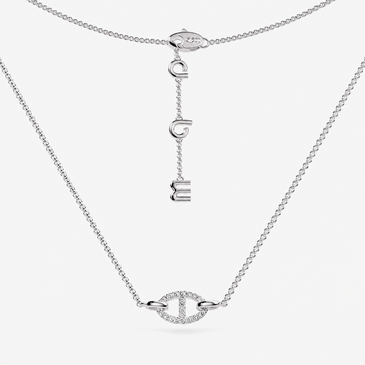 Collier Isaline Marina | Or blanc