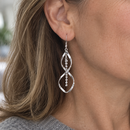 Boucles d'oreilles en spirale rayon de soleil | Or